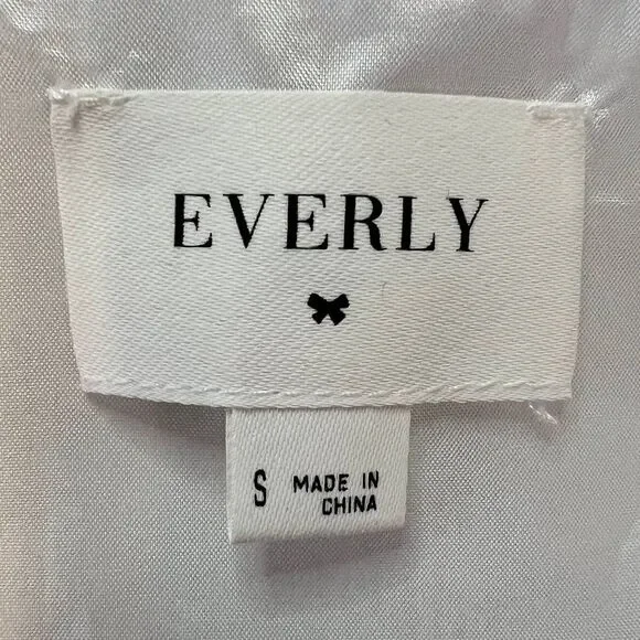 EVERLY Polka Dot Dress in White and Black Size Small - Picture 11 of 13